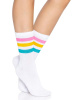 Носки женские в полоску Leg Avenue Pride crew socks Pansexual, 37–43 размер