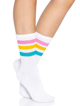 Носки женские в полоску Leg Avenue Pride crew socks Pansexual, 37–43 размер