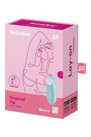 Смарт-вибратор для клитора Satisfyer Tropical Tip Light Blue || 