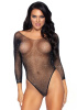 Боди Leg Avenue Crystalized fishnet bodysuit Black One Size