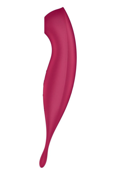 Смарт-вибратор для клитора с вакуумной стимуляцией Satisfyer Twirling Pro+ dark red