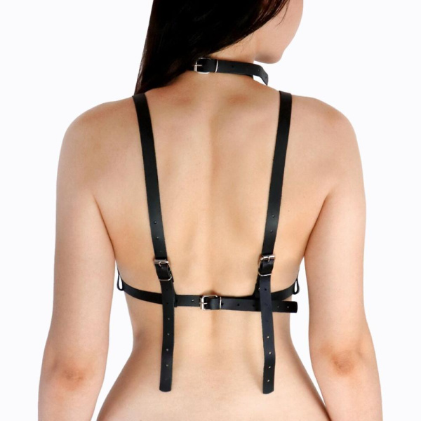 Женская портупея Art of Sex - Delaria Leather harness, Черный L-2XL