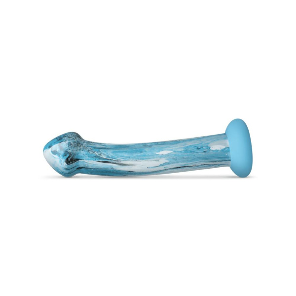 Стеклянный дилдо Gildo - Ocean Ripple Glass Dildo