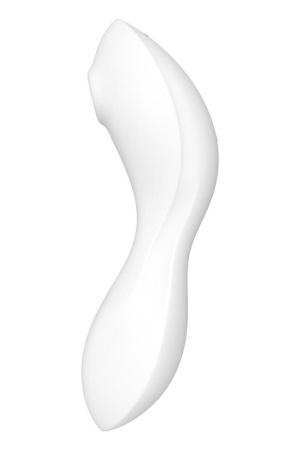 Вакуумный смарт-стимулятор с вибрацией Satisfyer Curvy Trinity 5 (White), управление со смартфона || 