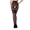 Колготки с открытым доступом, ажурные трусики и подвязки TIOPEN 013 black 5 (20/40 den) — Passion || 