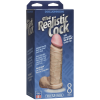 Фаллоимитатор Doc Johnson The Realistic Cock 8 inch White - PVC, Vack-U-Lock, диаметр 5,1см || 