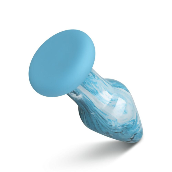 Стеклянная анальная пробка Gildo - Ocean Curl Glass Butt plug