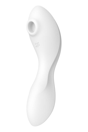 Вакуумный смарт-стимулятор с вибрацией Satisfyer Curvy Trinity 5 (White), управление со смартфона || 