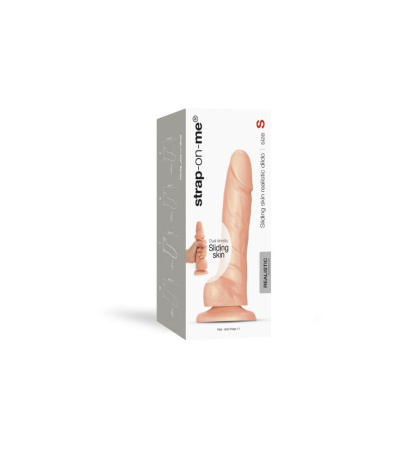 Реалистичный фаллоимитатор Strap-On-Me Sliding Skin Realistic Dildo Vanille - S, эффект подвижной ко || 