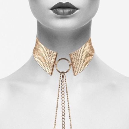 Ожерелье-воротник Bijoux Indiscrets Desir Metallique Collar - Gold || 