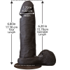 Фаллоимитатор Doc Johnson The Realistic Cock 6 inch Black - ULTRASKYN, Vac-U-Lock, диаметр 4,3см || 