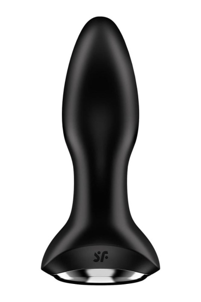 Анальная смарт вибропробка с жемчужным массажем Satisfyer Rotator Plug 2+ Black