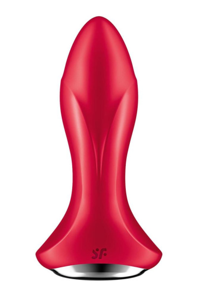 Анальная смарт-вибропробка с жемчужным массажем Satisfyer Rotator Plug 1+ Red