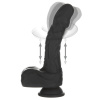 Фаллоимитатор Naked Addiction – 8.6” Silicone Rotating & Thrusting Vibrating Dildo with Remote Black || 